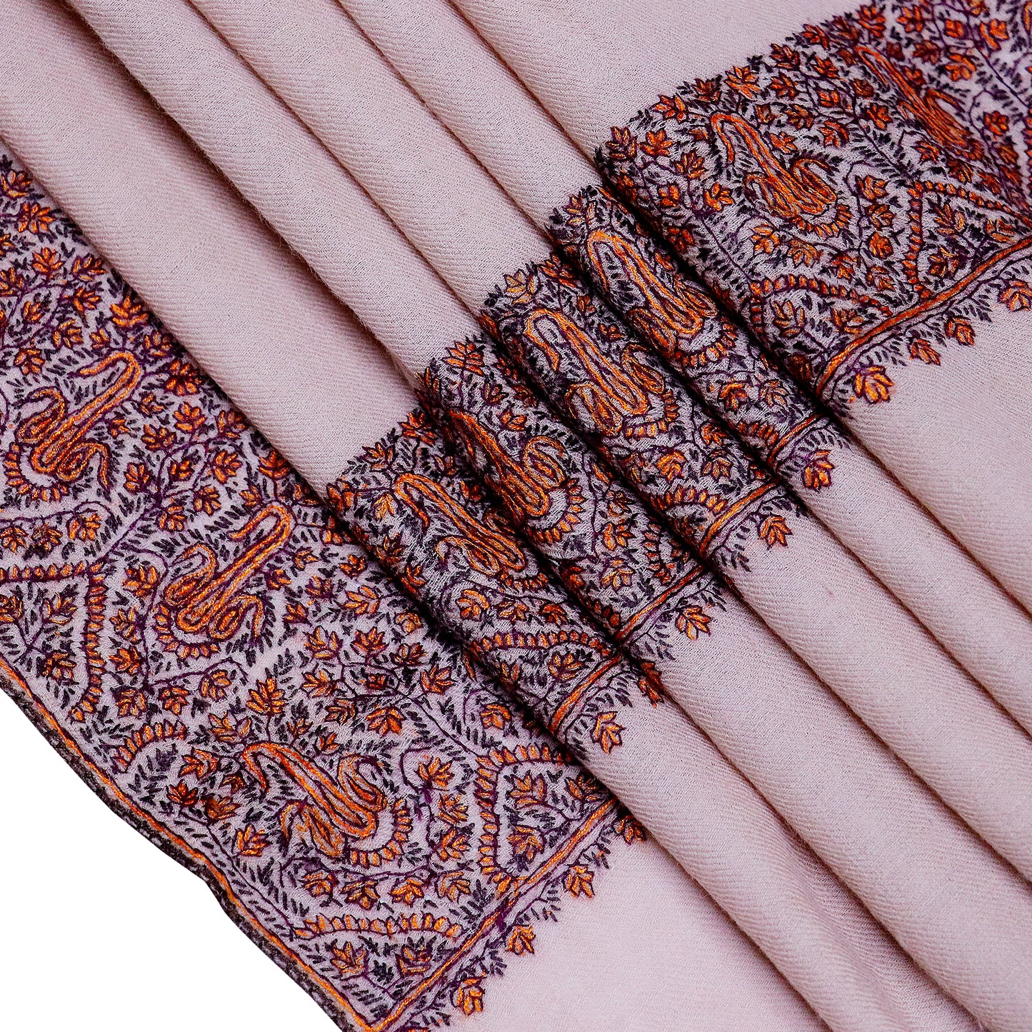 Beautiful Grey embroidery border.