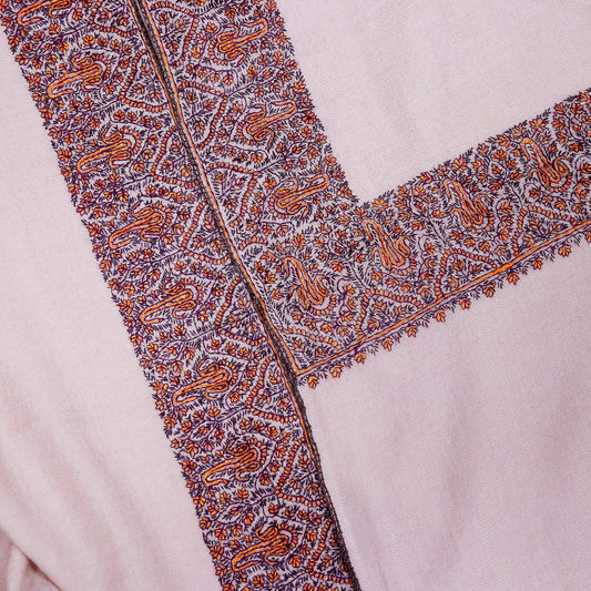 Beautiful Grey embroidery border.